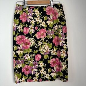 Dolce Apparel Beaded Floral Skirt